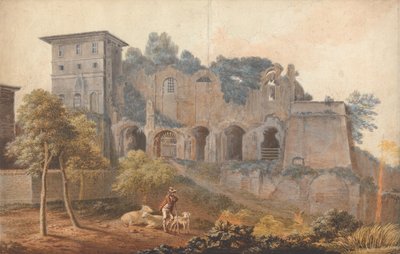 In the Camp Vaccinio at Rome by John Warwick Smith